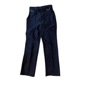 Harper by Block Pleated Blue Dress Pants Womans S